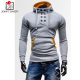 2017 Hoodies Brand Men Sudaderas Chest Double Breasted Sweatshirt Male Hoody Hip Hop Autumn Winter Hoodie Mens Pullover Moletom