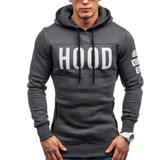 2017 Hoodies Brand Men Chest Letter Printing Sweatshirt Male Hoody Hip Hop Autumn Winter Hoodie Mens Pullover Cotton XXXL