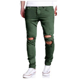 2017 Hip-Hop Men Jeans Masculina Casual Denim Men'S Slim Jeans Pants Brand Biker Jeans Skinny Rock Ripped Jeans Homme XXL JHG