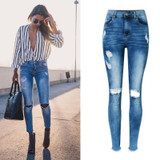 2017 High Waist Women Jeans Tassles Women Ninth Denim Pants Skinny Jeans For Women Pencil Pants Female Ripped Jeans For Women 2017 High Waist Women Jeans Tassles Women Ninth Denim Pants Skinny Jeans For Women Pencil Pants Female Ripped Jeans For Women
