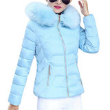 2017 high quality winter jacket coat warm women parkas imatation raccoon faux fur collar thickening overcoat female slim jackets