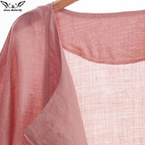 2017 high quality Summer Clothing Cardigans Casual Women's Blouses cotton Shirts for Women Fashion Plus Size zipper Kimonos Tops