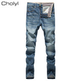 2017 high quality Retro Teenage Men Jeans Slim Straight Pants Spring and summer Casual Loose Pants CHOLYL Brand biker jeans