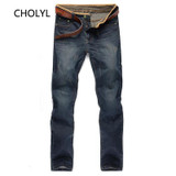 2017 high quality Retro Teenage Men Jeans Slim Straight Pants Spring and summer Casual Loose Pants CHOLYL Brand biker jeans