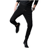 2017 High Quality Men Sportswear Pants Mens Fitness Workout Pants Skinny Sweatpants Trousers Jogger Pants Left Print Joggers