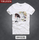 2016 New fashion Famous brand men t shirt men 100 % cotton men T-shirt,summer style t-shirt Tops S-XXXL Free shipping