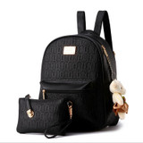 2016 NEW Fashion Designed Brand Backpack Women Backpack Leather School Bag Women Casual Style Backpacks + Small Bags -836