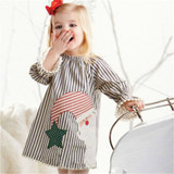 2016 New Fashion Christmas Santa Claus Kids Baby Girls Casual Clothes Tops Tutu High-quality Dress Princess Dress