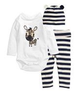 2016 New Fashion Baby Boy Clothing Set (Romper+Hat+Pants) Infant Newborn Baby Girls Clothes Suit Roupas De Bebe Jumpsuit
