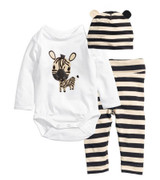 2016 New Fashion Baby Boy Clothing Set (Romper+Hat+Pants) Infant Newborn Baby Girls Clothes Suit