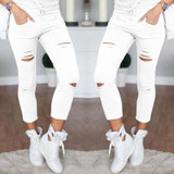 2016 New Fashion Ankle-Length Pants Solid Color Hollow Out pantalon femme Pants Women Sweatpants Cargo Jogger Pants