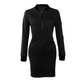 2016 New Fall Women Coat Long Sleeve Casual Outerwear Solid Zipper Female Basic Coats Long Trench Coat Casacos Femininos