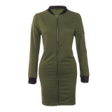 2016 New Fall Women Coat Long Sleeve Casual Outerwear Solid Zipper Female Basic Coats Long Trench Coat Casacos Femininos