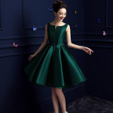 2016 new design A-line short dresses V-opening back cocktail party lace-up dress veatidos de festa Hot sale free shipping
