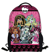2016 New Cartoon Monster High Backpack Children Schoolbag Student Book Bag Boys Kids Girls Bags School Bag