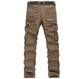 2016 New Brand Men's Casual Camouflage Cargo Pants Pocket Cotton Overalls Loose Trousers for Men Free Shipping Drop Shipping