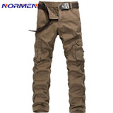 2016 New Brand Men's Casual Camouflage Cargo Pants Pocket Cotton Overalls Loose Trousers for Men Free Shipping Drop Shipping