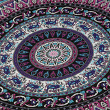 2016 New Brand High Quality Purple Elephant Round Beach Pool Home Shower Towel Blanket Table Chiffon Cloth Mat Nov 2