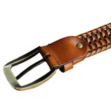 2016 New Braided Belt Man Fashion Mens belts luxury genuine leather Good Cow second layer skin straps men for Jeans girdle Male