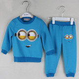 2016 New baby boy clothes sets cartoon casual kids minions suits infant girl children clothing set 2pcs T shirt+pants 2016 New baby boy clothes sets cartoon casual kids minions suits infant girl children clothing set 2pcs T shirt+pants