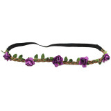 2016 Fashion Women'S Rose Flower Hair Bands Headband Hair Accessory Headwear 7Colors