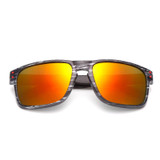 2016 Fashionable Wood Sunglasses Men Reflective Sun Glasses Outdoors Square Eyewear Gafas De Sol Oculos De Sol Feminino