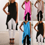 2016 Fashion Women Ladies Casual Sleeveless Vest Blouse Summer Shirt Long Tops Dress 2016 Fashion Women Ladies Casual Sleeveless Vest Blouse Summer Shirt Long Tops Dress