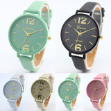 2016 Fashion Women Bracelet Watch Geneva Famous brand Ladies Faux Leather Analog Quartz Wrist Watch Clock Women relojes mujer