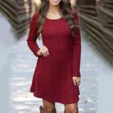 2016 Fashion Winter Women Sweater Dress Women Clothes Ladies Long Sleeve Knitted Bodycon Stretch Party Casual Dress  Plus Size