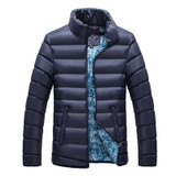 2016 Fashion Winter Light Down Jackets For Men Warm Breathable Casual Coats Men's Outerwear Windproof Feather Jacket 5XL,UMA091