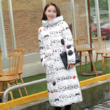 2016 Fashion winter cotton padded jacket  Slim thick stars print Women jacket Parker warm Women winter jacket g026