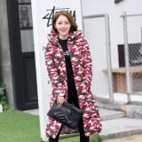 2016 Fashion winter cotton padded jacket  Slim thick stars print Women jacket Parker warm Women winter jacket g026