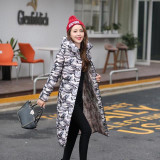 2016 Fashion winter cotton padded jacket  Slim thick stars print Women jacket Parker warm Women winter jacket g026