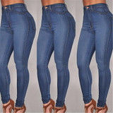 2016 Fashion Sexy Women Denim Skinny Pants High Waist Stretch Jeans Slim Pencil Trousers New