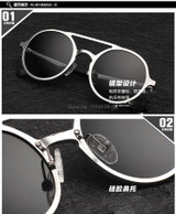 2016 Fashion Polarized Round Sunglasses men women circular shades circle glasses