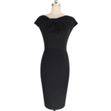 2016 Fashion Designer Women Dress Short Sleeve Mid Calf  Dresses Sexy Sheath Plus Size Dresses Female Casual Sheath Slash Dress