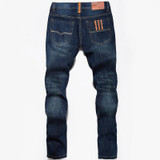 2016 fashion cotton straight Thin models young men jeans classic new denim jeans long pants men warm high quality winter jeans