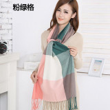 2016 Fashion cashmere scarf Women Wool Winter Scarf Women Spain Plaid Scarf Thick Brand Shawls and Scarves foulard