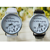 2016 Fashion Brand Women Dress Watch Whatever I am Late Anyway Letter Leather Quartz Wrist Watches Women Clock relojes mujer