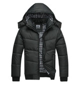 2016 Fashion Brand New Men Winter Black Down Jacket Warm Hooded Down-jackets High Quality Outwear Parka Coat Overcoat