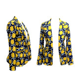 2016 Fashion Autumn Casual Women Coat Polka Dots Floral Print Slim Female Suit Jacket Blazer Cardigan Suit