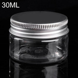 Cosmetic Mini Travel Empty Bottle Jar Round Aluminum Cover Plastic Lip Balm Make-up Bottling Box Makeup Cosmetic Face Cream Jar