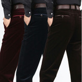 Corduroy trousers middle-aged men dad clothing 2017 autumn and winter men's loose casual corduroy pants warm pantalon homme