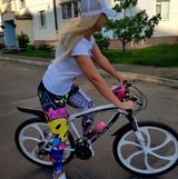 Women Digital Printing Workout Leggings High Waist Push Up