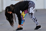 Women Digital Printing Workout Leggings High Waist Push Up