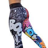 Women Digital Printing Workout Leggings High Waist Push Up