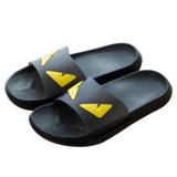 COOLSA Men's Summer Non-slip EVA Monster Slippers Couples Home Anti-slip Slippers Women's White/Black Slippers Drop Shipping