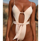 Bikinx Bandage monokini Black high cut bikini 2018 woman Push up sexy swimsuit female Bathers brazil bathing suit Thong swimwear