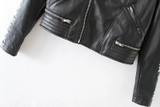 Cool Motorcycle Jackets Womens Leather Coats 2016 Winter Letters Graffiti Leather Jacket Women BF Style chaquetas de cuero mujer