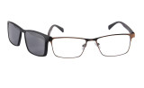 Cool Men Polarized Clip On Sunglasses Magnetic Sunglasses Prescription Eyeglasses Frame Metal Optical Frame With TR90 Legs 9913